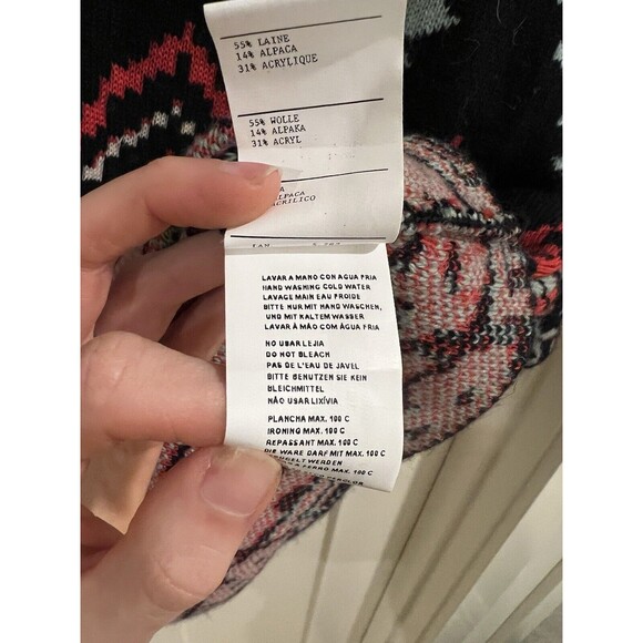 Aldomartins for Anthropologie - Patterned Women's Cardigan - Size Large - Picture 10 of 12